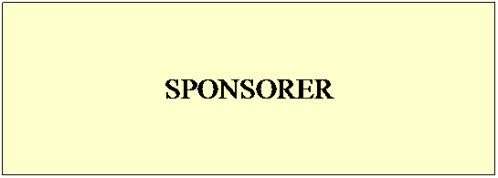 Tekstboks: SPONSORER
